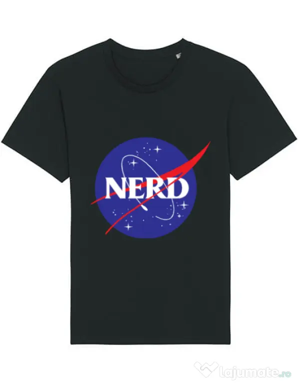 Tricou STANLEY STELLA barbat Nerd Negru