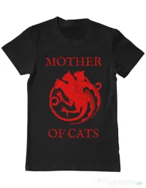 Tricou ADLER barbat Mother of cats Negru