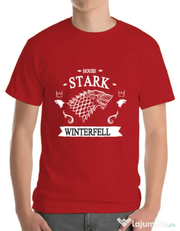 Tricou ADLER barbat House Stark Rosu