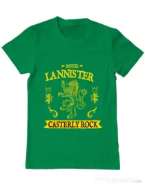 Tricou ADLER barbat House Lannister Verde mediu