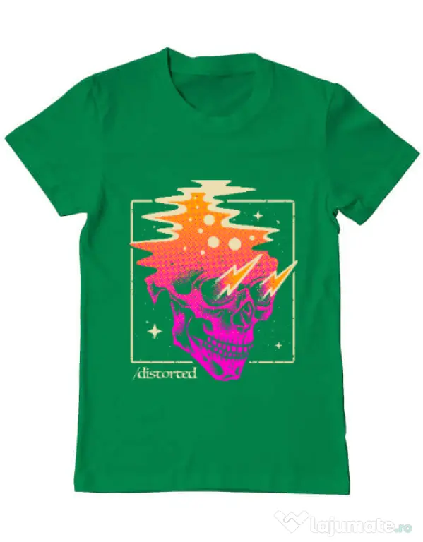 Tricou ADLER barbat Distorted Verde mediu