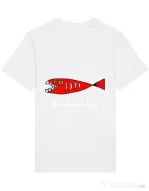 Tricou STANLEY STELLA barbat This fish can kill you Alb