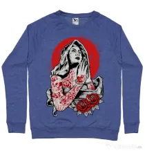 Bluza ADLER barbat Virgin Mary Albastru melanj