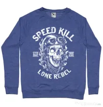 Bluza ADLER barbat Speed kill Albastru melanj