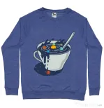 Bluza ADLER barbat Galaxy mug Albastru melanj