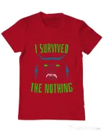 Tricou ADLER barbat I survived Rosu