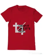 Tricou ADLER barbat Crop it Rosu