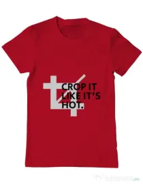 Tricou ADLER barbat Crop it Rosu