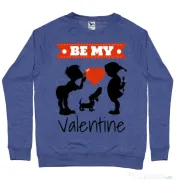 Bluza ADLER barbat Be my valentine Albastru melanj 