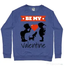 Bluza ADLER barbat Be my valentine Albastru melanj