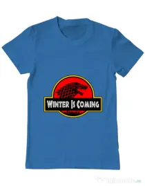 Tricou ADLER barbat Jurassic winter Albastru azuriu