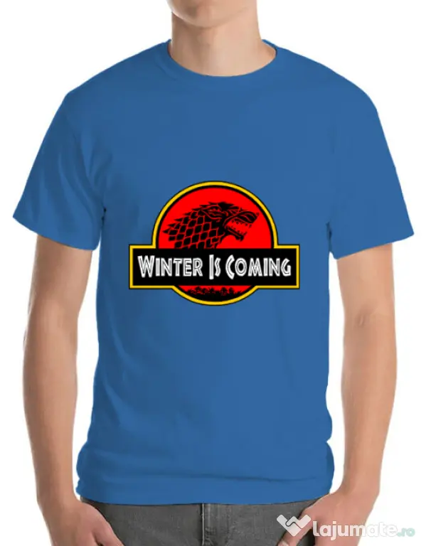 Tricou ADLER barbat Jurassic winter Albastru azuriu