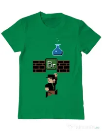 Tricou ADLER barbat Breaking Mario Verde mediu