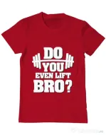 Tricou ADLER barbat Do you even lift Rosu