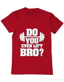 Tricou ADLER barbat Do you even lift Rosu