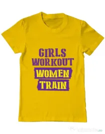 Tricou ADLER barbat Women train Galben