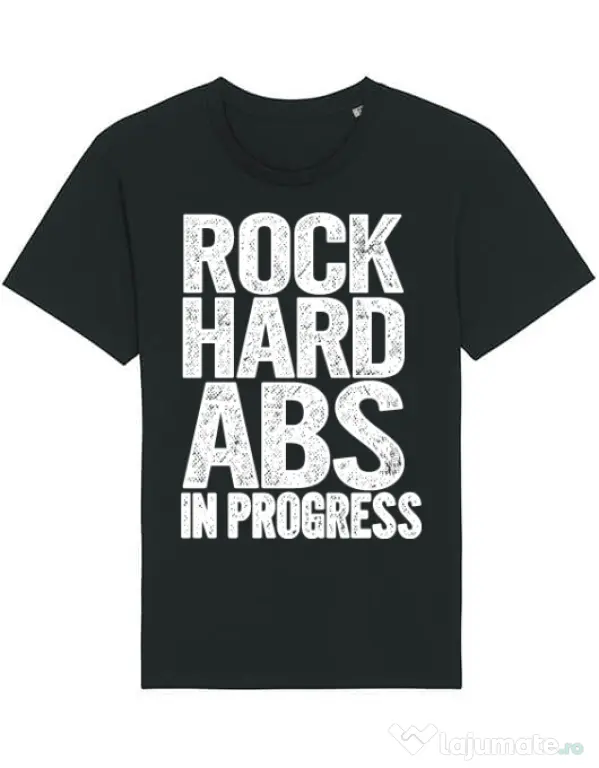 Tricou STANLEY STELLA barbat Rock hard abs Negru