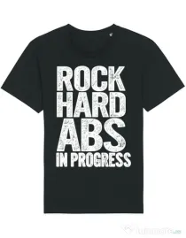 Tricou STANLEY STELLA barbat Rock hard abs Negru
