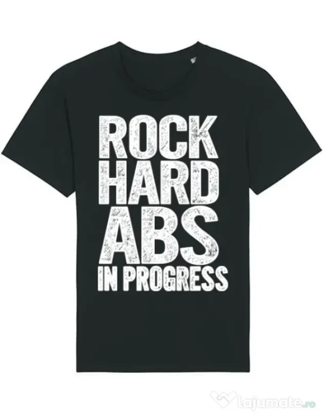 Tricou STANLEY STELLA barbat Rock hard abs Negru