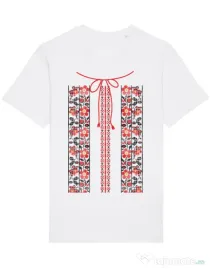 Tricou STANLEY STELLA barbat Etno 3 Alb