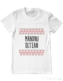 Tricou ADLER barbat Mandru oltean Alb