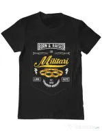 Tricou ADLER barbat Militari Negru