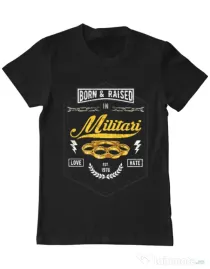 Tricou ADLER barbat Militari Negru