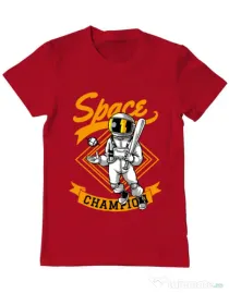 Tricou ADLER barbat Space champion Rosu