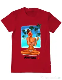 Tricou ADLER barbat Weekend Rosu