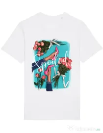 Tricou STANLEY STELLA barbat High Heels and roses Alb