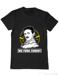 Tricou ADLER barbat Nu fura curent Negru