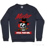 Bluza ADLER barbat Mr. steal your girl Denim inchis
