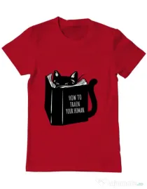 Tricou ADLER barbat How to train your human Rosu