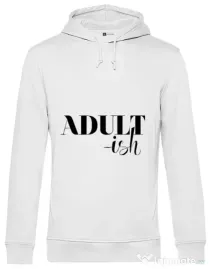 Hoodie barbat cu gluga Adultish Alb