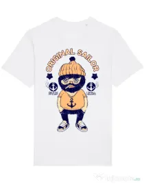 Tricou STANLEY STELLA barbat Original sailor Alb