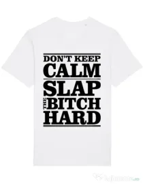 Tricou STANLEY STELLA barbat Slap the bitch Alb