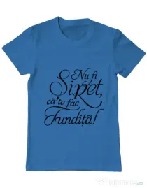 Tricou ADLER barbat Nu fi siret Albastru azuriu