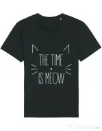 Tricou STANLEY STELLA barbat The time is meow Negru
