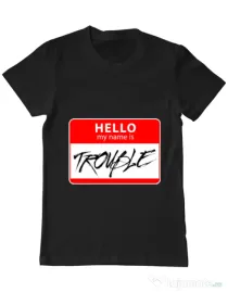 Tricou ADLER barbat Trouble Negru