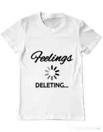 Tricou ADLER barbat Deleting feelings Alb