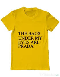 Tricou ADLER barbat Prada bags Galben