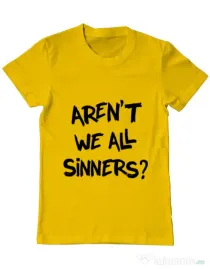 Tricou ADLER barbat Sinners Galben