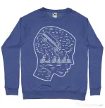 Bluza ADLER barbat Stranger night Albastru melanj