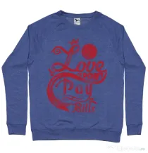 Bluza ADLER barbat Love Albastru melanj