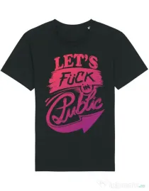 Tricou STANLEY STELLA barbat Let's fuck in public Negru