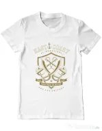 Tricou ADLER barbat East Coast Alb