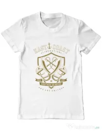 Tricou ADLER barbat East Coast Alb