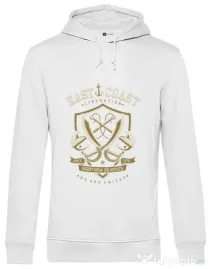 Hoodie barbat cu gluga East Coast Alb