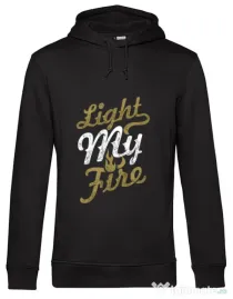 Hoodie barbat cu gluga Light My Fire Negru