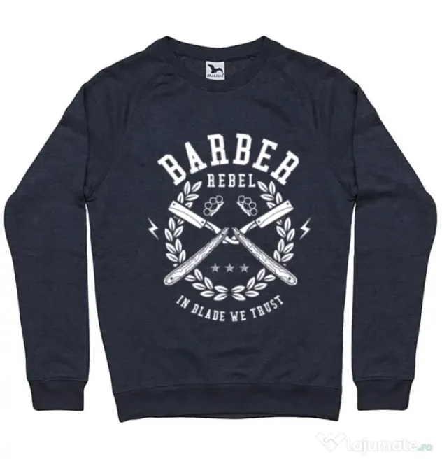 Bluza ADLER barbat Barber Rebel Denim inchis